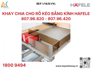 Khay chia cho rổ kéo bằng kính Hafele 807.96.420 ( Màu Chestnut )